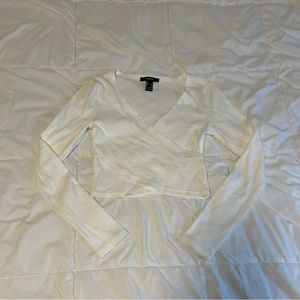 Long-Sleeve Crisscross Crop Top